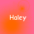Four identical display 'Holey' text over a pink-to-orange gradient background with subtle circular light effects