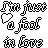 Animated contact sheet of 25 frames showing a stick figure icon with changing text and heart symbols in various color schemes.