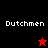 Four display 'Dutchmen' text with a red star and black star icon changing between frames