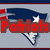 A static image featuring a blue and white New England Patriots logo with red text reading 'Patriots' over it, alongside black-and-white action imagery with red 'Will Win' text.