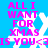 Pixelated blue background with white snowflakes and pink text reading 'ALL I WANT FOR XMAS IS YOU<3' in four identical quadrants.
