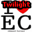 four identical static images showing 'I ❤️ EC' with red text labels for Twilight, New Moon, Breaking Dawn, and Eclipse above or below the heart symbol