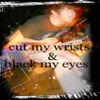 A split-screen image with a blurred figure on the left and a black-and-white emblem on the right featuring wings and text.