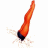 Animated flame icon with orange-red gradient and dark base, emitting white sparks on a plain background.