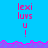Pixelated text 'lexi luv u!' in pink on blue background with purple wave border, repeated across multiple
