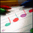 Pixelated image with pink background and cyan text reading "Listen to her favourite song... you might learn a thing or two" alongside a red heart symbol.