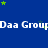 Blue background with repeated white text "Daa Group" and scattered green and blue stars.