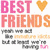 Pixelated 'BEST FRIENDS' text with heart symbol, two color variations of the phrase in pink/orange and black/white styles on white background.