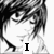 Black-and-white anime-style character with tousled hair, static pose, text elements change across frames to form a phrase.