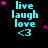 identical pixelated text icons with cyan 'live laugh love <3' and pink stars on black background, each icon showing slight variations in star positions