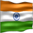Static 48x48 pixel icon depicting the Indian national flag with horizontal tricolor bands and Ashoka Chakra in center, rendered as a low-resolution GIF with visible pixelation.