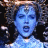 A 48x48 pixel buddy icon featuring a split composition with a blue-tinted character on the left and "MOULIN ROUGE!" text on the right, presented as an animated contact sheet frame.