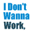 Animated contact sheet of a cartoon character in multiple poses with text overlays about avoiding work and playing drums.