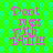 Green background with blue diamond pattern and pink text reading 'Don't mess with TATTOO' in four identical