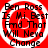 Red circular icon with white concentric rings and black text reading "Ben Ross Is Mi Best Fmd That Will Neva Change" in four quadrants.