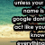 A beach scene with a woman running on sand near turquoise water, overlaid with black text blocks reading "unless your name is google don't act like you know everything".