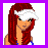 A 4-frame animated contact sheet showing a pixel-art character with red hair and white visor, text elements, and a tiki statue background.
