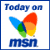 A 2-frame contact sheet showing a static image of the MSN logo and text on the left, with green text reading "Original Icons .com" on a dark background to the right.