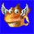 Pixelated icon of a brown cartoon fish with silver horns on a blue background, next to text reading "Florida Flying Fish" and "1907 Independent League Champs" above a trophy image.