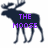 A dark blue moose silhouette with purple text overlays reading THE MOOSE IS LOVED BY ALL across four