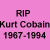 A static buddy icon featuring a pink background with black text and a pixelated portrait of a person on the right side.