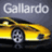 A pixelated image split into two sections: left shows a yellow sports car with 'Gallardo' text above it, right displays yellow text on black background reading 'HITTIN' THE STREETS ON 24'S'.