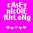 Pixelated text and symbols on a bright pink background with animated heart changes.