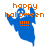 A pixelated ghost icon with orange text 'happy halloween !!!!' above and below it, displayed in three color variations across observations.