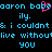 Pixelated text on black background with cyan letters and pink heart symbol replacing 'o' in 'babe'.