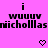 Pixelated text and heart symbols on a solid pink background with black lettering and heart outlines.