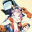 A 48x48 pixel animated contact sheet showing two frames of an anime-style character with orange hair and a blue-and-white outfit, alongside text reading "Anime IM" on the right frame.