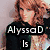 A pixelated image with text overlays reading "Alyssa D is The Ultimate Emma Watson Fan!" featuring two women in separate