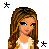 Pixel art of a female character with long brown hair and blue eyes, wearing a light jacket over a white top, positioned above four text-based containing 'Short', 'Sweet', '~n~', and 'Single'