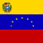 Animated sequence showing a map of Venezuela with national flag colors and stars, transitioning between different background styles including solid yellow, blue, red, gray, and pink.