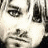A 48x48 pixel buddy icon split into two frames showing a black-and-white close-up of a person's face on the left and green text reading "Original Icons .com" on a dark green background on the right.