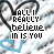 A repeating pattern of heart-shaped outlines with text inside, featuring alternating blue and black hearts on a white background.
