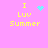 Pixelated icon with yellow text 'I Luv Summer' on pink background, featuring cyan heart and cyan dot animations.