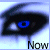 eye icons with blue pupils and black eyelids, each displaying different text below the eyes
