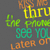 Animated text sequence on dark gray background with repeated phrases in yellow, green, and orange lettering.
