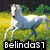 A four- shows a horse, dog, and cat with text overlays reading 'Belinda1', 'Loves', and 'Animals' in pixelated font