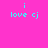 Four pixelated text display 'i love cj' in cyan on pink, gray, green, and gray backgrounds