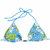 Six bikini top icons arranged in two , each with distinct patterns and strap colors