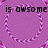 Purple background with pixelated text 'is owsome' and 'hot' above circular patterns of pink and purple pixels.