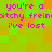 Pixelated text in bright pink reads "you're a bitchy freinatchy frein i've lost" over a green and orange checkerboard background.