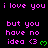 Pixelated text in pink and green on black background with repeated phrases and heart symbols.
