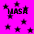 Bright pink background with scattered black stars and repeated 'MASA' text in bold, blocky font.