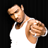 Pixelated static image of a person in a white tank top against black background with visible dithering and anti-aliasing artifacts.