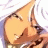 A 48x48 pixel animated buddy icon featuring a close-up of an anime-style character with white hair and closed eyes on the left, paired with black background text reading "Anime IM" above smaller text "COM" on the right.