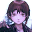 Anime-style character with brown hair and closed eyes, wearing dark clothing, positioned next to black background with white text.