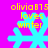 Pixelated cyan snowflake with yellow text 'oliviaB75 loves winter' on bright pink background, two identical frames visible.